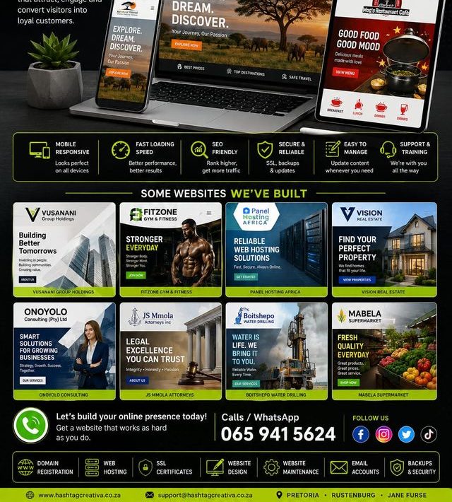 Some websites we have built — 8 client showcase